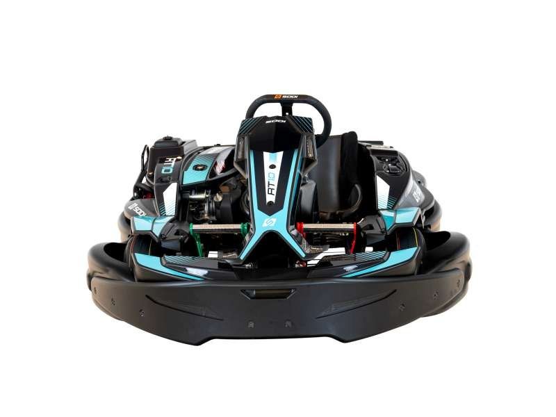 Sodi RT10, el kart de alquiler del circuito, visto de frente