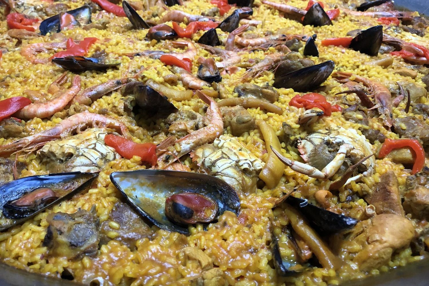 Paella de marisco del Restaurante Correcaminos